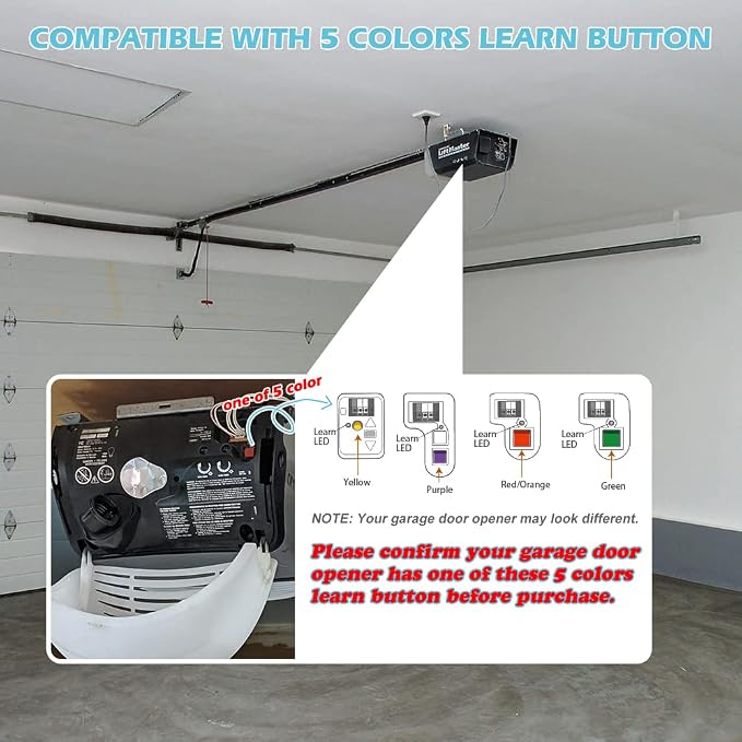 Universal Garage Door Remote Works Chamberlain Liftmaster Craftsman Opener - Image 6