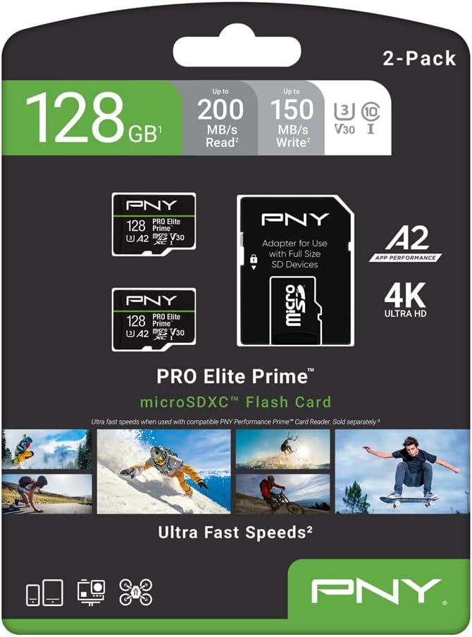 PNY 128GB PRO Elite Prime™ C10 U3 V30 A2 microSDXC Flash Memory Card – - Image 12