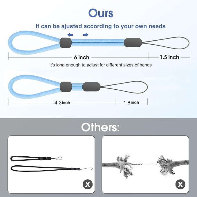 FrgKbTm Hand Wrist Strap Lanyard, Adjustable Nylon Colorful - Image 5