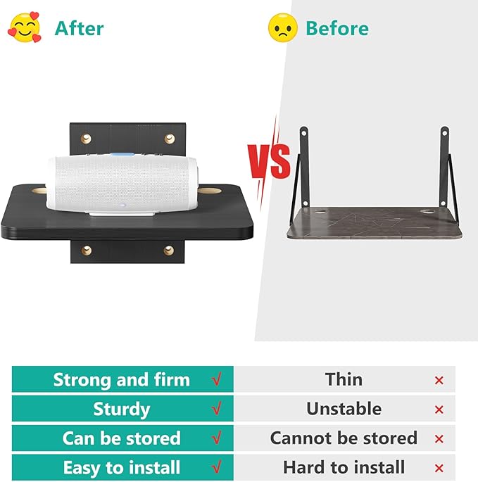 WALI Floating TV Shelf, 1 Tier Projector Shelf - Image 5