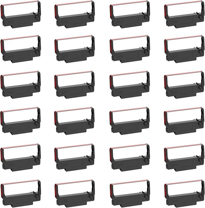 Bigger Replacement for ERC-30/34/38 B/R Ribbons, 24 Pack by BIGGER
