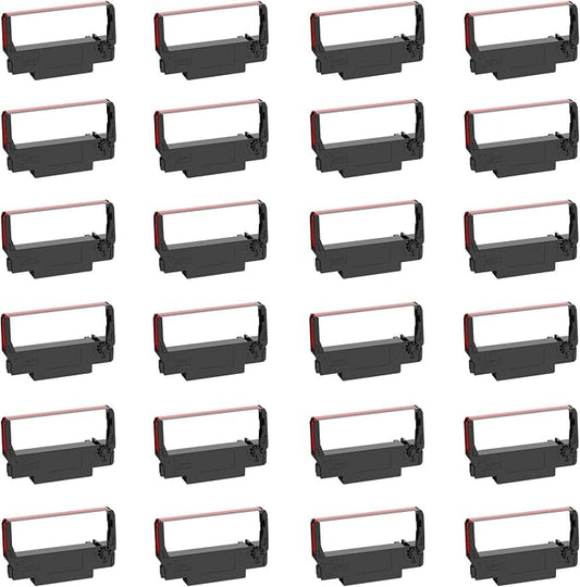 Bigger Replacement for ERC-30/34/38 B/R Ribbons, 24 Pack by BIGGER