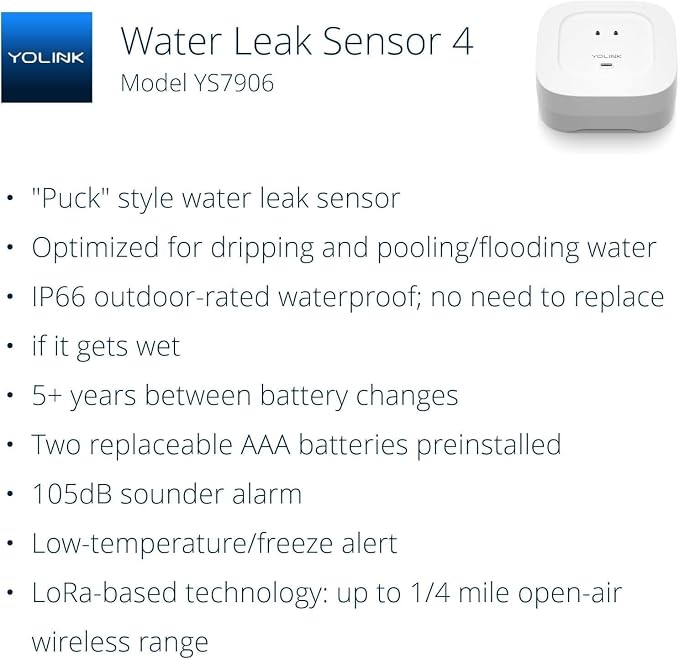 YoLink Smart Home Starter Kit: SpeakerHub & Water Leak Sensor 4 - Image 2