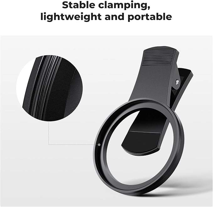 K&F CONCEPT 52mm Clip-on CPL Phone Camera Lens Filter Kit, Circular Polarizer - Image 2