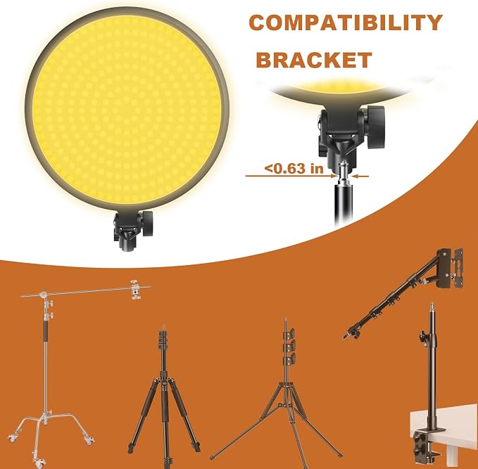 10 inch Light Kit, NO Wall Mount Triangle Boom Arm - Image 4
