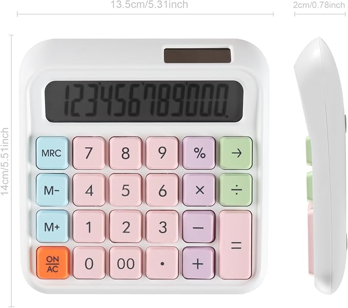 Large Computer Electronic Calculator Counter Solar & Battery Power 12 Digit - Image 2