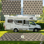 SAND MINE Waterproof Outdoor Rug 9x12 ft, Reversible Plastic Straw Area Rug - Image 3