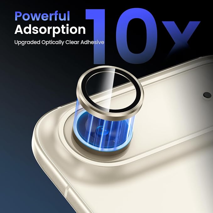 Tensea 2Pack for iPhone 17 Air Camera Lens Protector, 9H Tempered Glass Camera - Image 4