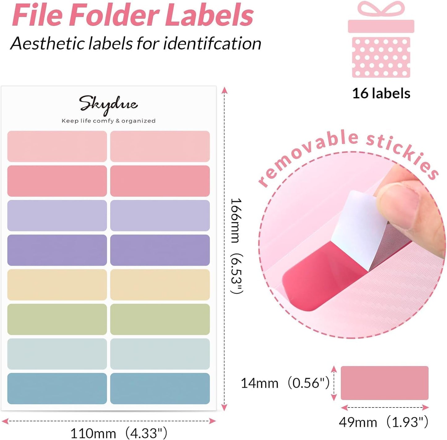 SKYDUE Pink School Office Supplies, Accordion File Organizer - 7 Pocket Letter Size Expanding Folder for School & Office - Portable Document Organizer