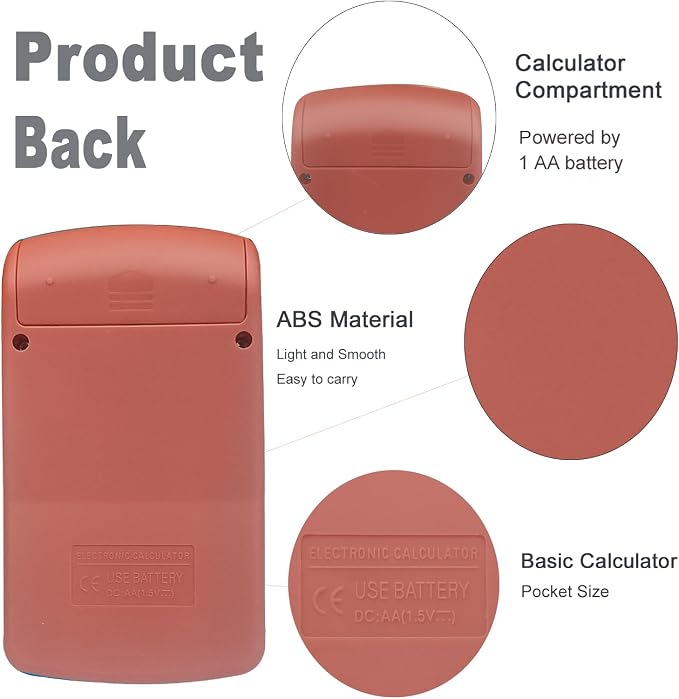 Basic Calculator Dual Power 8 Digit Desktop Calculator - Image 2