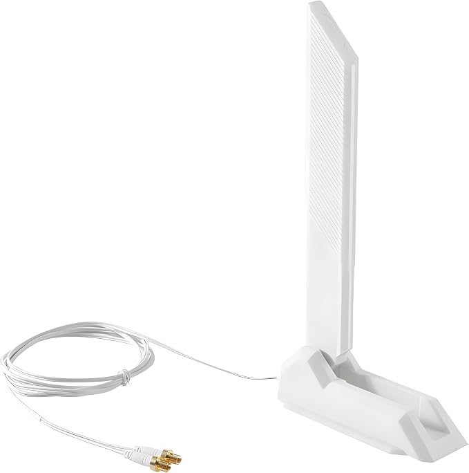 White WiFi 7 Gaming Motherboard Magnetic Base Antenna - Image 3