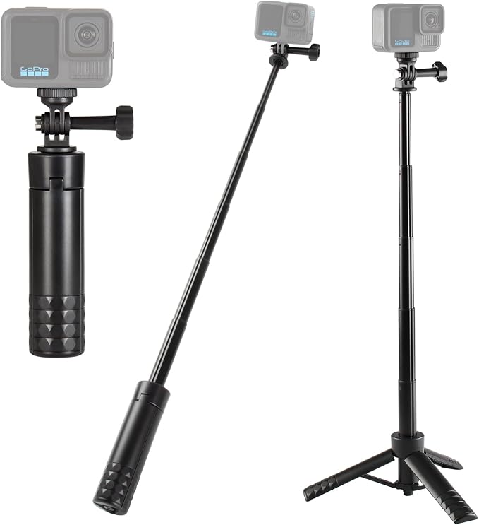HSU Tripod Stand + Selfie Stick Pole by HSU