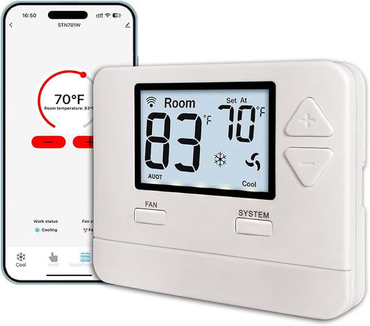 Heagstat WiFi Thermostats for Home Single-Stage 1Heat/ 1Cool, APP Remote Control by Heagstat