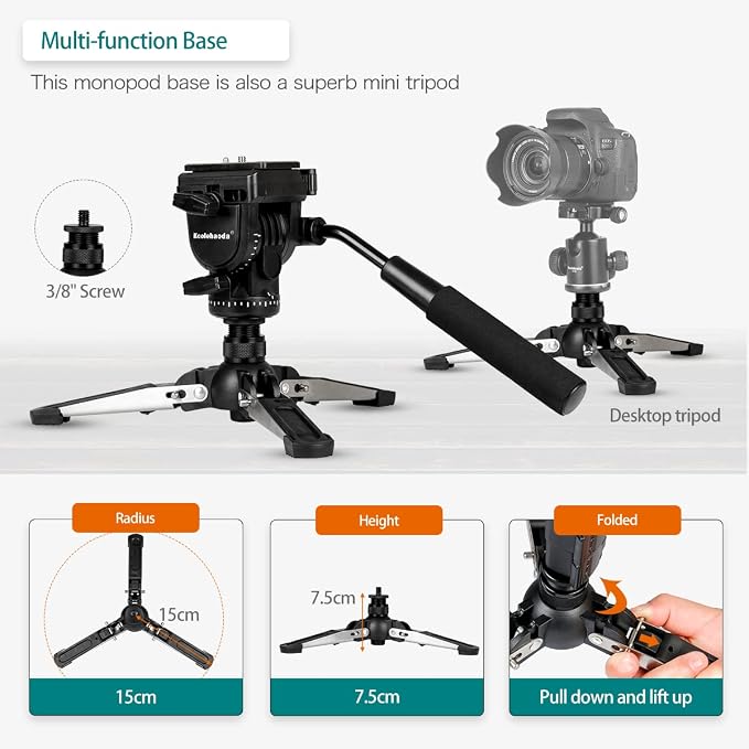 Extendable Camera Aluminum Monopod - Image 5