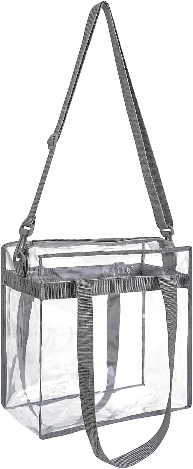 BAGAIL Clear Bags 12x6x12 Stadium Approved Clear Tote Bag - Image 6