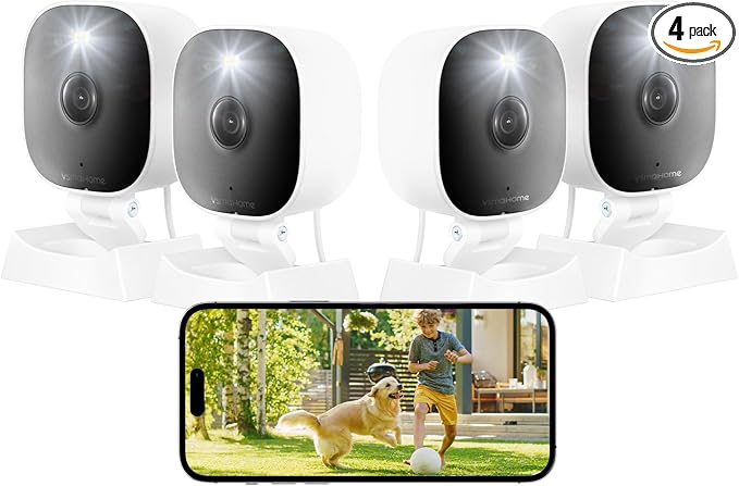 2K Cameras for Home Security, Indoor/Outdoor for Baby/Elder/Pet Monitoring by VSMAHOME