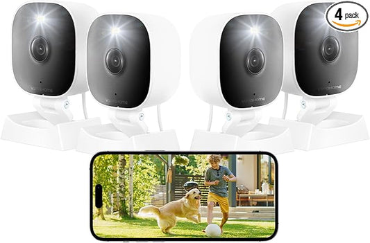 2K Cameras for Home Security, Indoor/Outdoor for Baby/Elder/Pet Monitoring by VSMAHOME