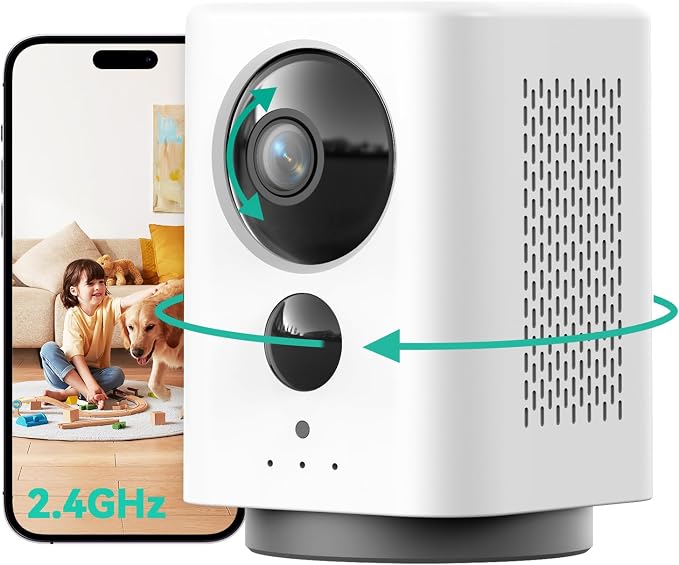 LIWAN Indoor Security Camera Wireless, Rechargeable Battery Powered, 2K WiFi by LIWAN