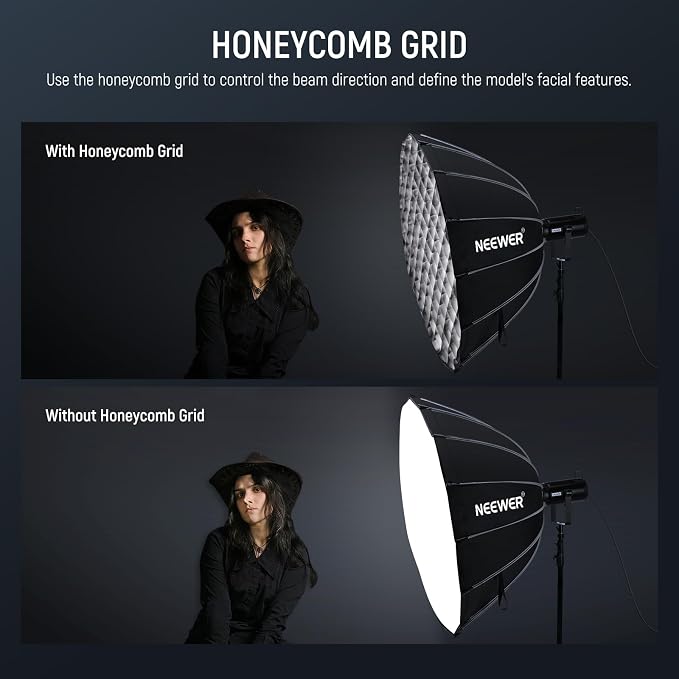 NEEWER Parabolic Softbox Kit, 47.2" Bowens Mount Soft Box - Image 4