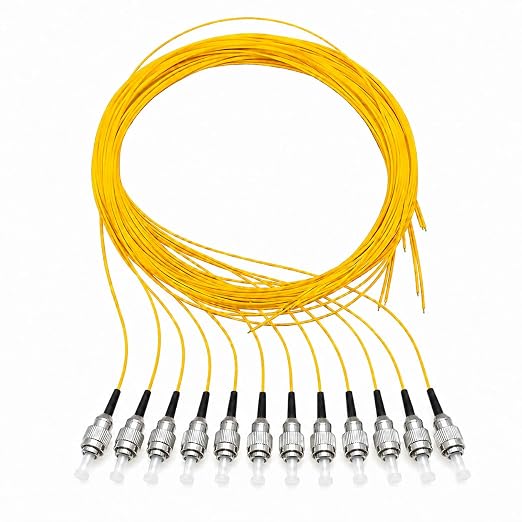 Elfcam® - Simplex FC/UPC 9/125um OS2 12-Fiber Single-Mode Pigtail Fiber Optic by Fibersolutionspecialist