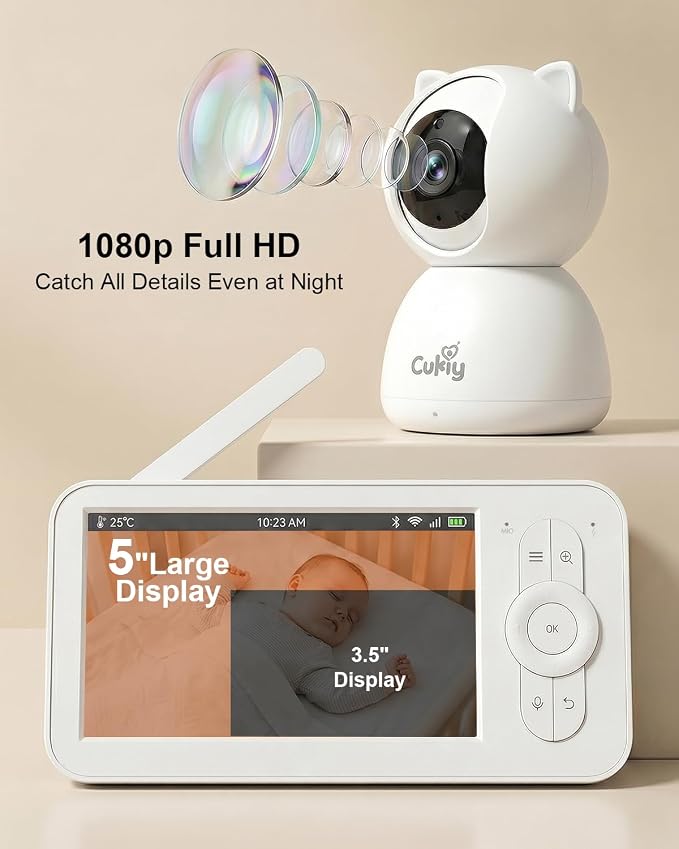 Baby Monitor with Camera and Audio, Secure FHSS Connection, Night Vision - Image 2
