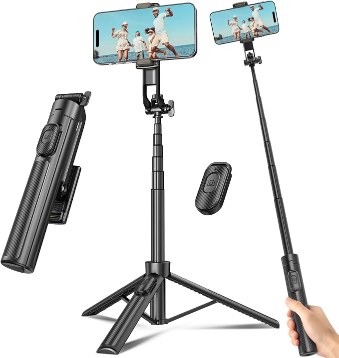 Selfie Stick Travel Tripod for Cell Phone by Liphisy