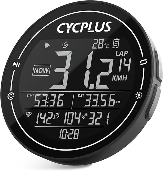 CYCPLUS GPS Bike Computer, Wireless Cycling Computer, ANT+ Bluetooth Bicycle by CYCPLUS