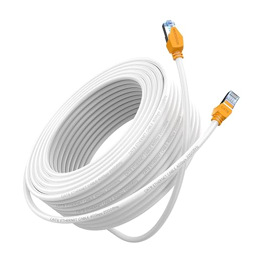 Cat 8 Ethernet Cable 6 ft, 40Gbps High Speed Gaming Network Cable 2000MHz Heavy by MUKSIRON
