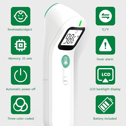 Greetmed No Touch Forehead Digital Thermometer - Image 5
