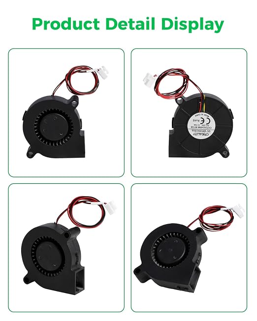 Creality Official K2 Pro/K2 Plus Mainboard Cooling Fan, 5015 Blower Fan 24V - Image 8