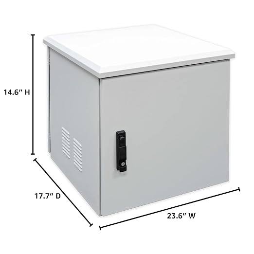Electriduct 6U Outdoor Cabinet 18 Inch Depth IP55 Weather Resistant Enclosure - Image 5