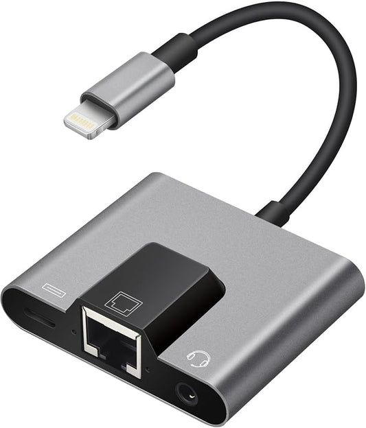 Lightning to RJ45 Ethernet Adapter Network Adapter, Support 10/100Mbps Ethernet by Unknown