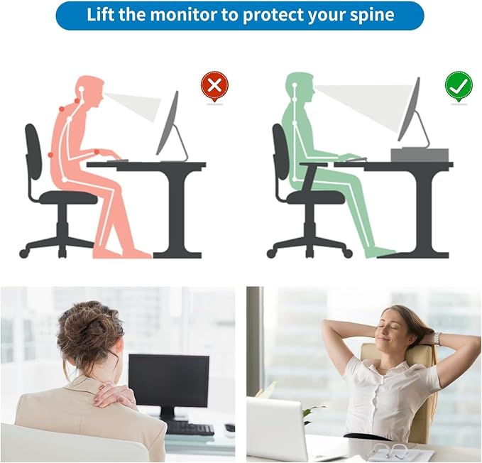 gianotter Computer Monitor Stand Riser, Desk Organizers and Accessories - Image 4