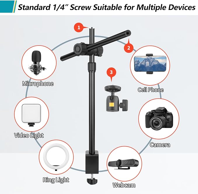 Camera Desk Mount Webcam Stand - Image 5