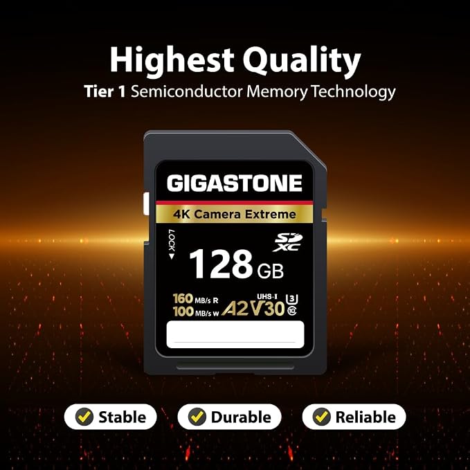 【5-Years Data Recovery】 GIGASTONE 128GB SD Card - Image 7