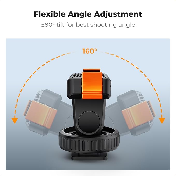 K&F CONCEPT Cold Shoe Action Camera Magnetic Quick Mount Holder, Tripod Mount - Image 5