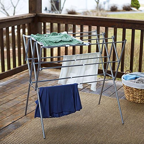 Household Essentials Clothes Drying Rack, Expandable and Collapsible Laundry - Image 4