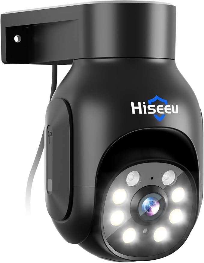 Hiseeu 5MP Wireless Outdoor Security Camera, WiFi Surveillance PTZ Camera by Hiseeu