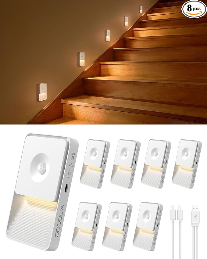 GOODEA Rechargeable Motion Sensor Night Lights by Goodea