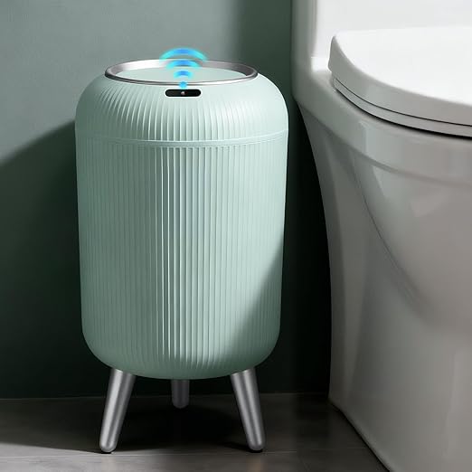 Automatic Motion Sensor Bathroom Trash Can Touchless, 3 Gallon/11L Smart by Onlcuk