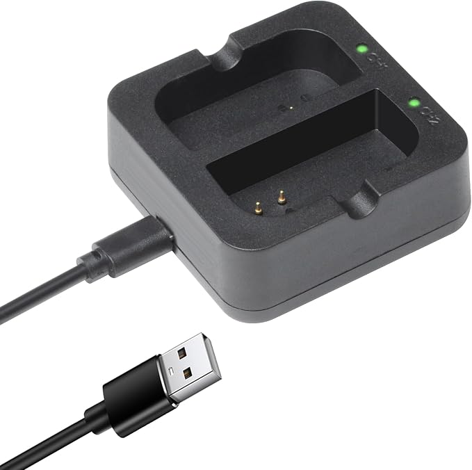 Battery Charger for Ring Rechargeable Battery, Dual Port Battery Charger by CQCEO
