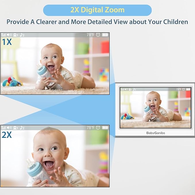 Baby Monitor with 4 Cameras Standby - Image 8