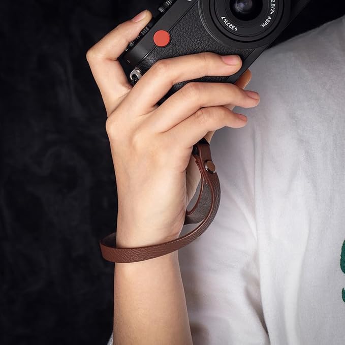 Vintage Minimalist Leather Camera Neck Shoulder Strap - Image 2