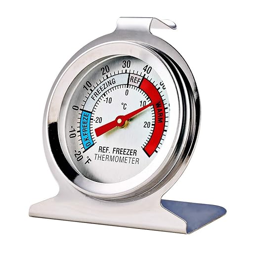 4 Pack Refrigerator Freezer Thermometer Large Dial Analog Thermometer - Image 2