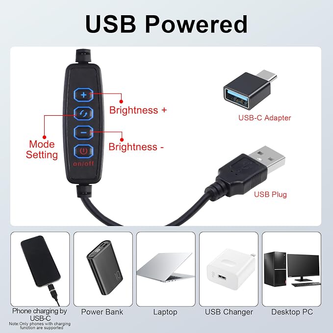 12" LED Video Light Kit, Streaming Lighting - Image 6