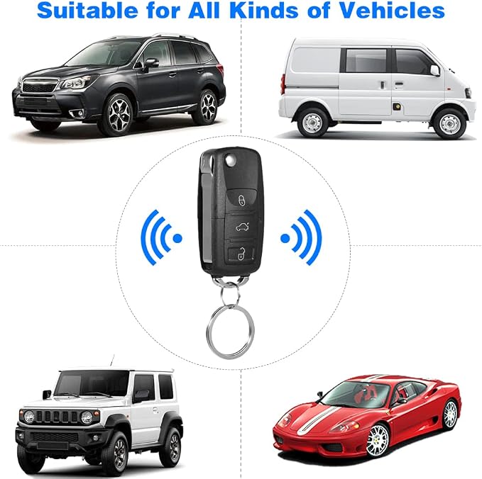 Shkalacar Universal Keyless Entry System, Keyless Entry Door Lock Trunk Release - Image 2