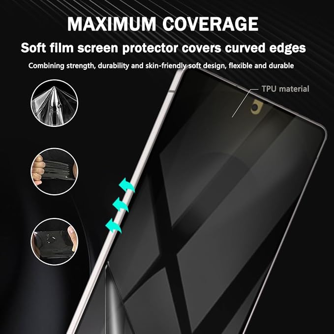 1 Pack for Samsung Galaxy S25 Ultra Privacy Screen Protector - Image 4