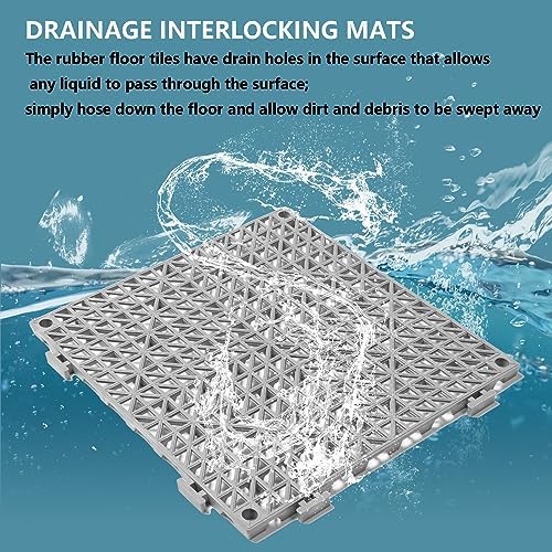 12” x 12” Drainage Interlocking Floor Mats 12 Pack - Image 5