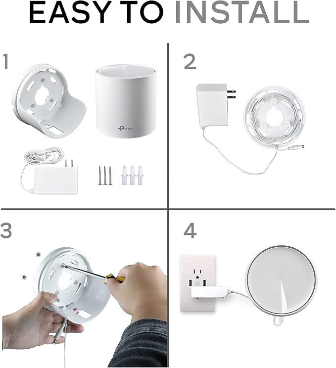 Cable Organizer for Whole WiFi Booster, Home WiFi Mesh System for Tp Link Deco - Image 6