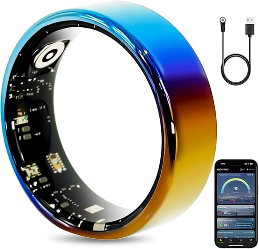 Mirlray Smart Ring for Women & Men, Smart Ring Health Tracker, Blood Oxygen & by Unknown
